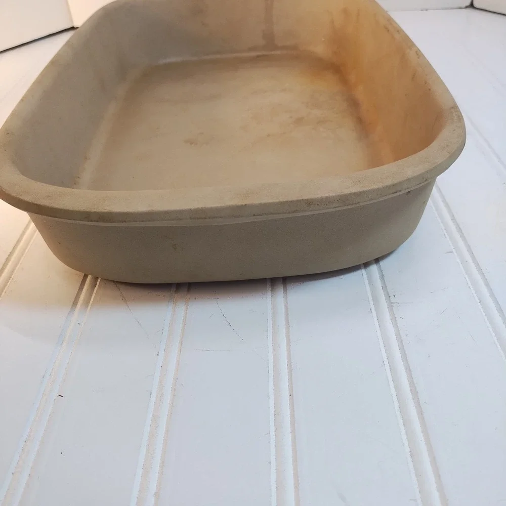 Vintage Pampered Chef Family Heritage Stoneware Rectangular Baker 9x13 Casserole